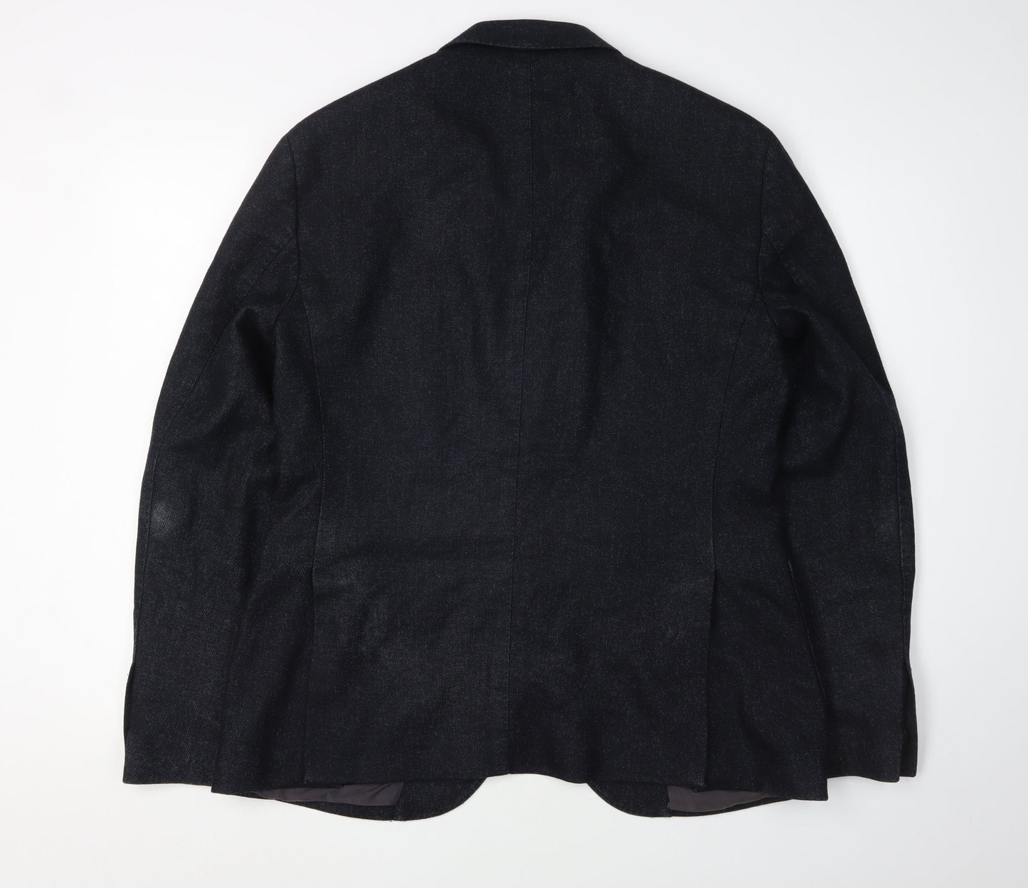 Mens UK Size 40 Massimo Dutti Regular Black Suit Jacket