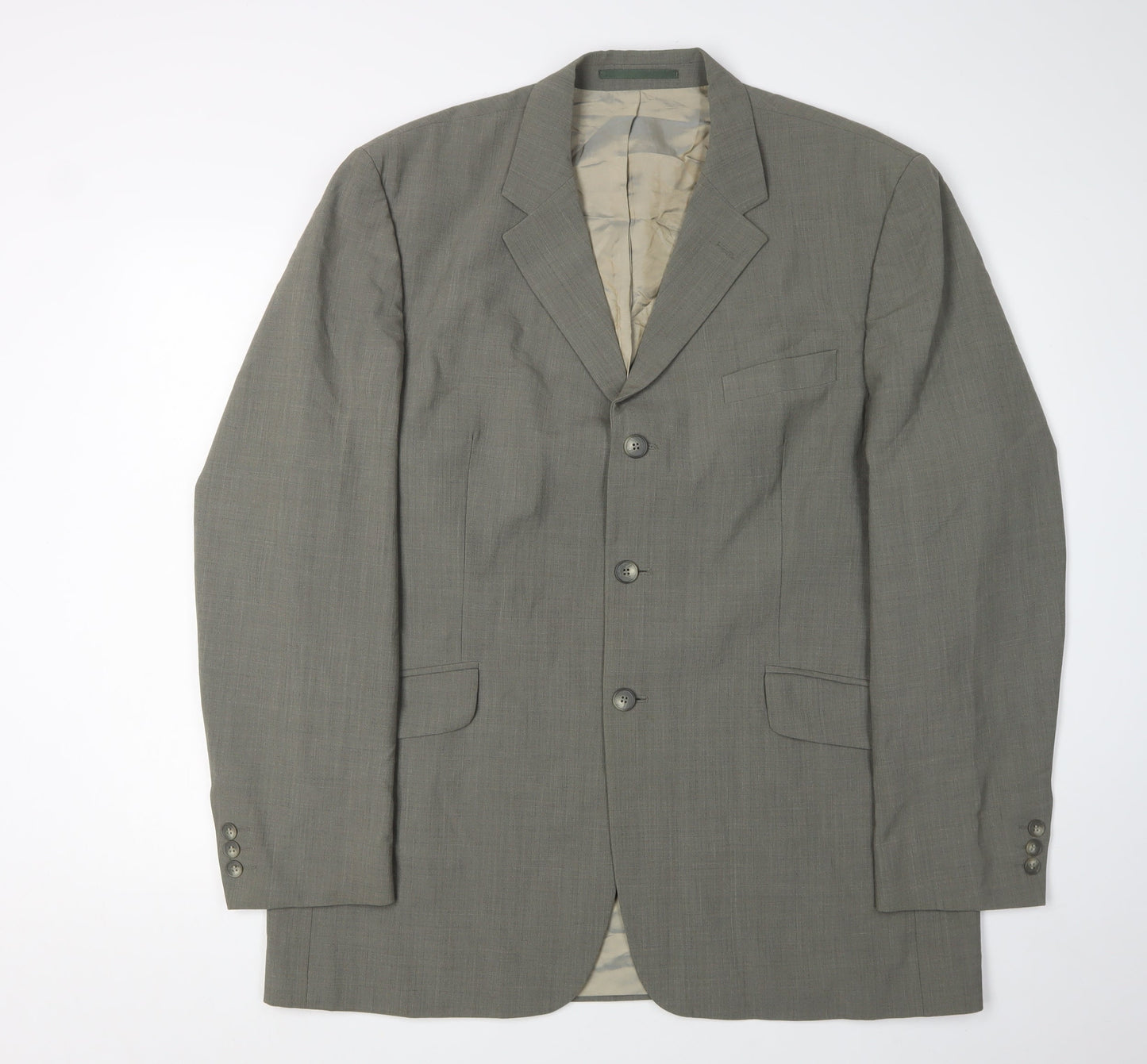 Mens UK Size 44 Karl Jackson Regular Grey Suit Jacket