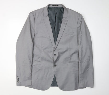 Mens UK Size 3XL Selected Homme Regular Grey Suit Jacket