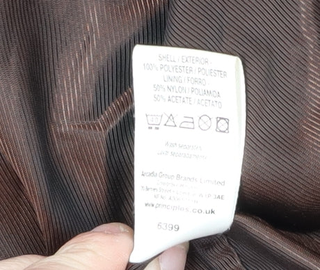 Principles Women's Black Pea Coat Size 14