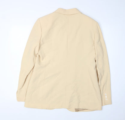 Caractere Beige Women's Blazer UK 14, Business Casual