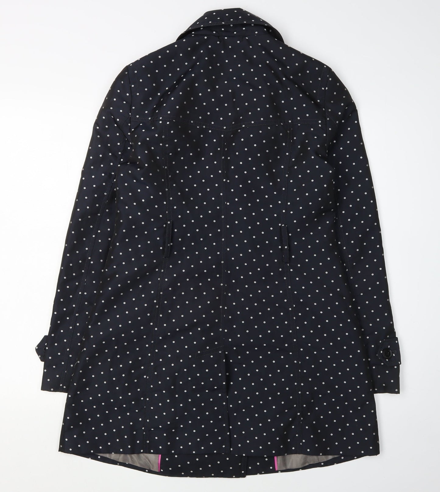 Banana Republic Women's Black Polka Dot Trench Coat - S