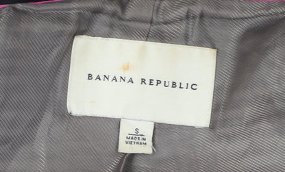 Banana Republic Women's Black Polka Dot Trench Coat - S