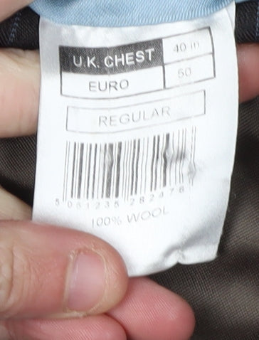 Mens UK Size 40 The Label Regular Brown Suit Jacket
