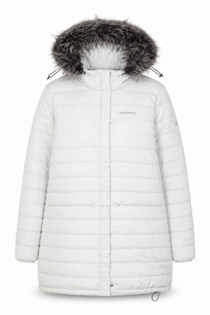 Womens UK Size 10 Craghoppers White Puffer Jacket