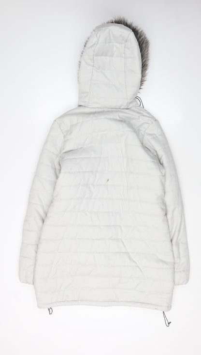 Womens UK Size 10 Craghoppers White Puffer Jacket