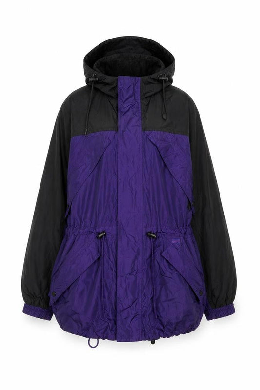 BRYNTECH Women's Purple Black Parka Jacket, Size S