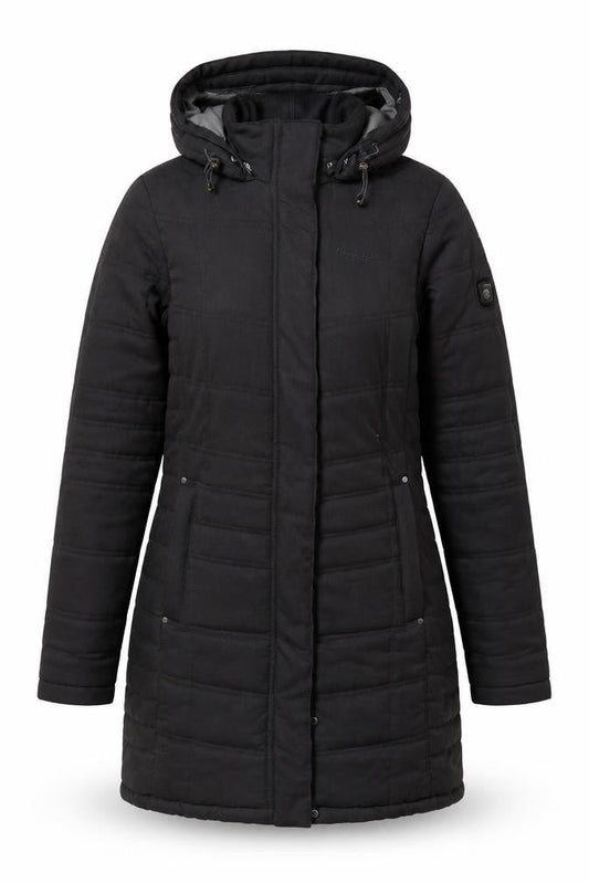 Craghoppers Women's Black Long Puffer Jacket Size 10