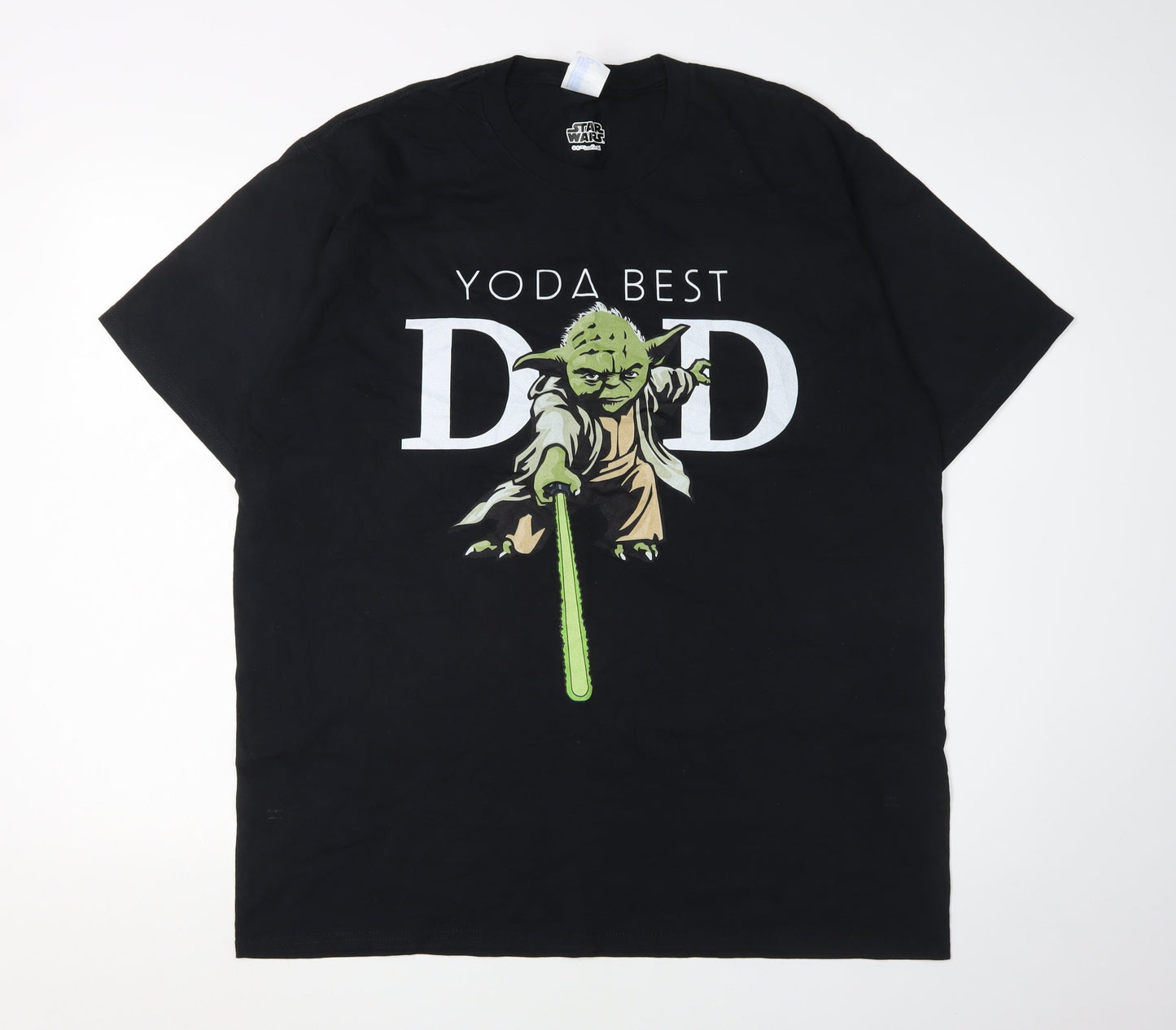 Star Wars Men's Black XL Yoda Dad T-Shirt