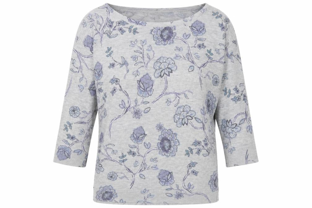 Womens UK Size S Monsoon Grey Pullover Jumper