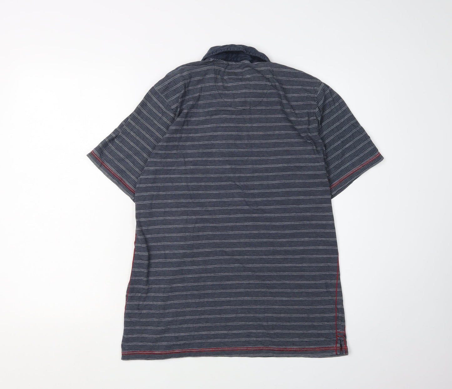 Regatta Men's Grey Striped Polo Shirt, Size M