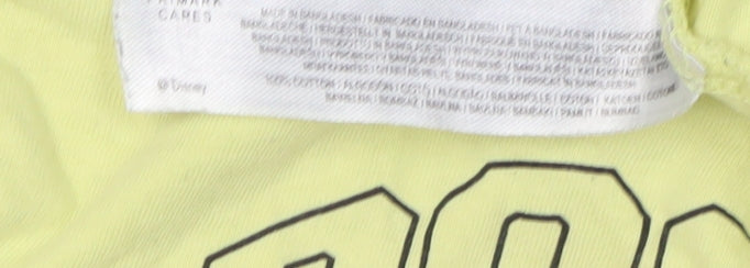 Womens UK Size XL Disney Yellow Basic T-Shirt
