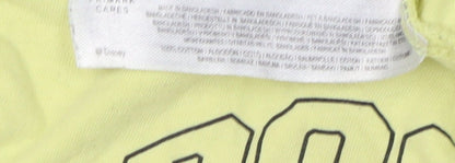 Womens UK Size XL Disney Yellow Basic T-Shirt