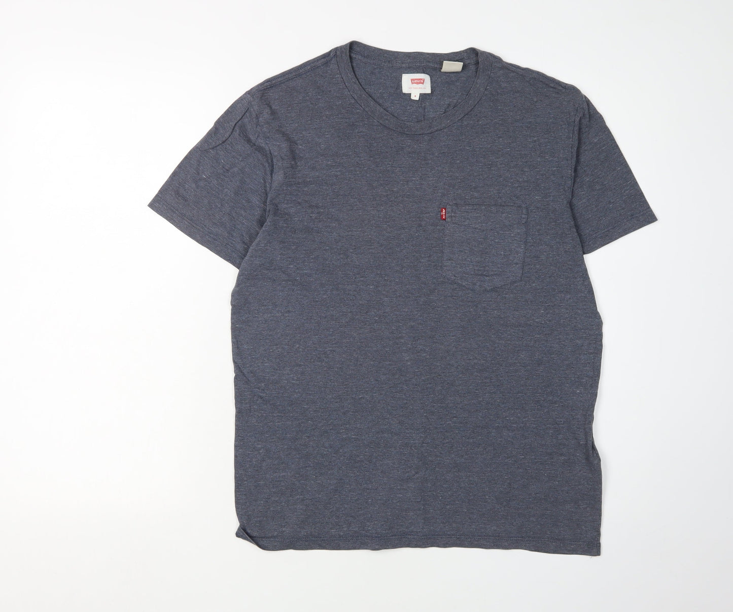 Levi's Men's Grey Crew Neck T-Shirt, Size S, Classic Style