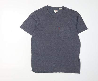 Levi's Men's Grey Crew Neck T-Shirt, Size S, Classic Style