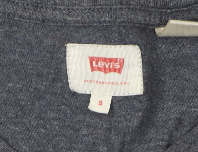 Levi's Men's Grey Crew Neck T-Shirt, Size S, Classic Style