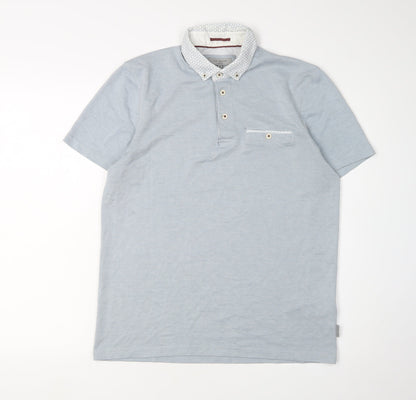 Ted Baker Men's Blue M Polo Shirt, Short Sleeve, Regular Fit