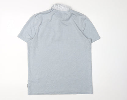 Ted Baker Men's Blue M Polo Shirt, Short Sleeve, Regular Fit