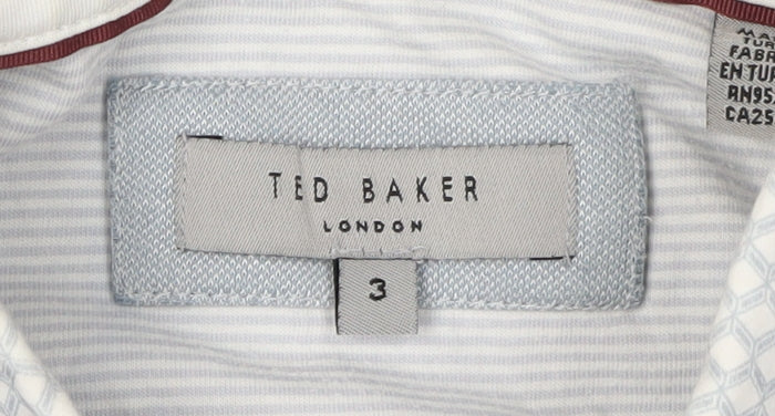 Ted Baker Men's Blue M Polo Shirt, Short Sleeve, Regular Fit