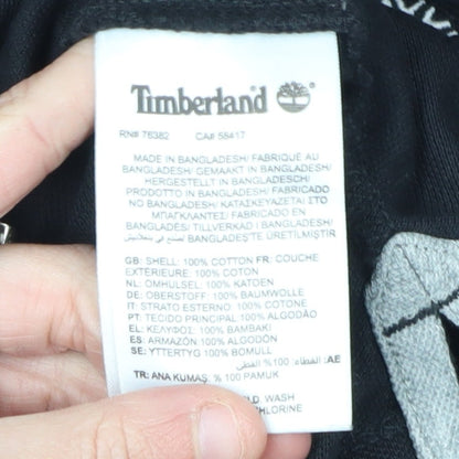 Timberland Men's Black L Polo Solid Slim Fit