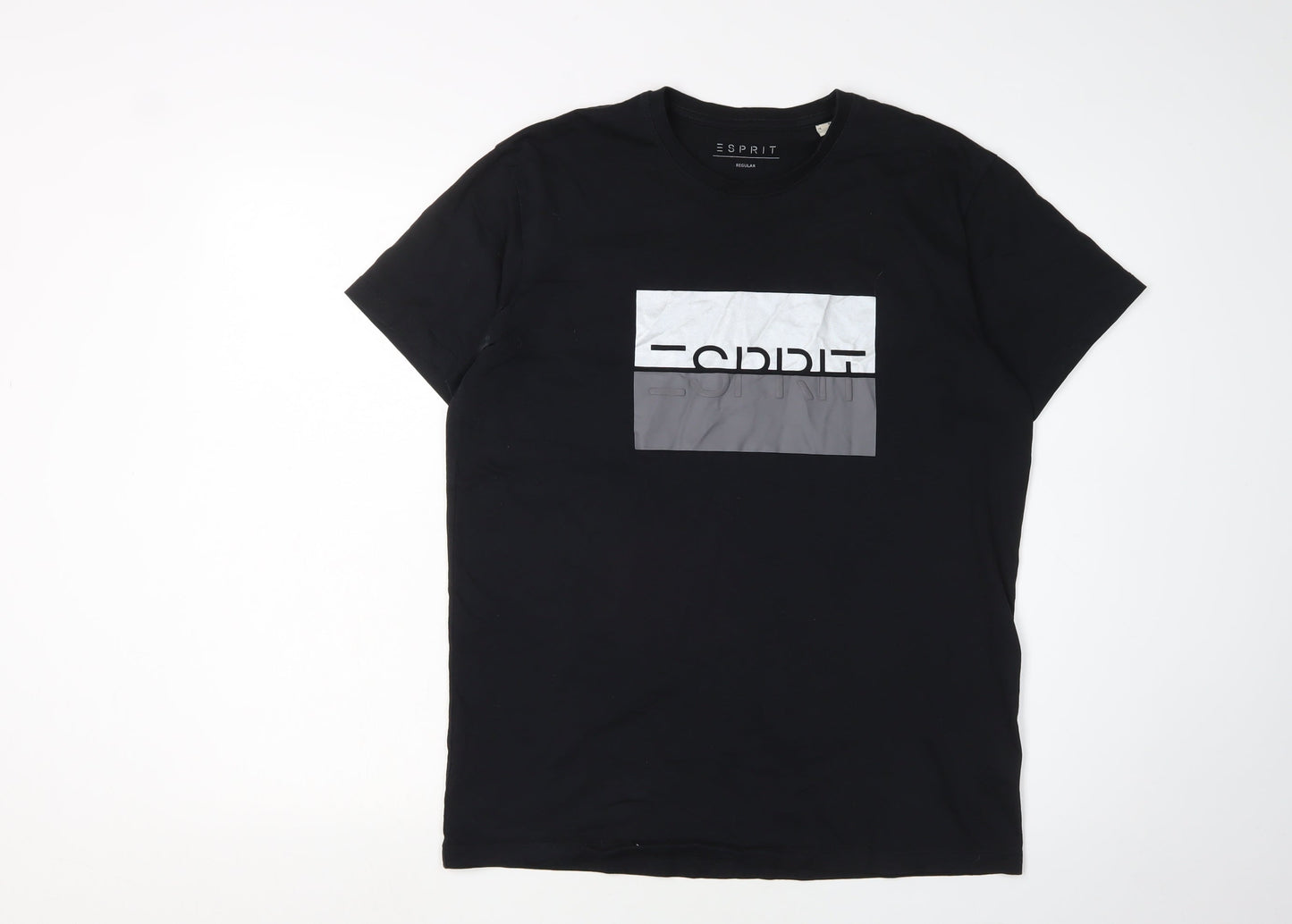 Mens UK Size S Esprit Black  T-Shirt