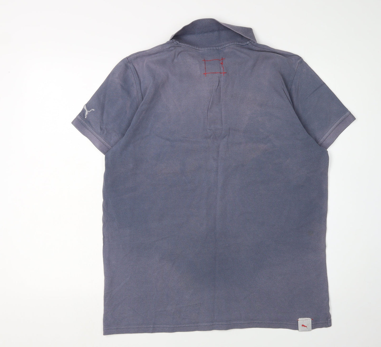 Puma Men's Blue Polo Shirt L Size Regular Fit