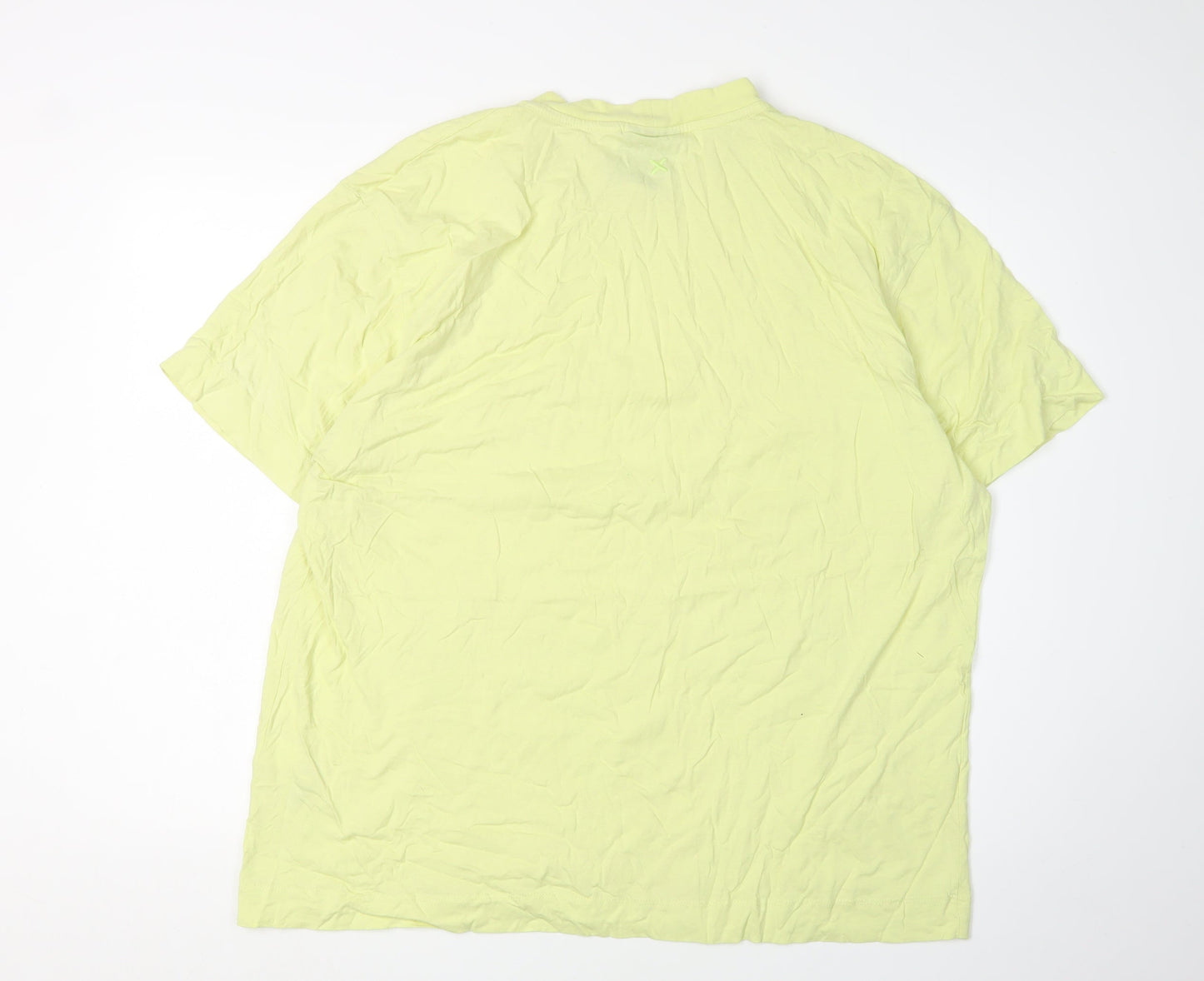 Mens UK Size 2XL COLLUSION Yellow  T-Shirt