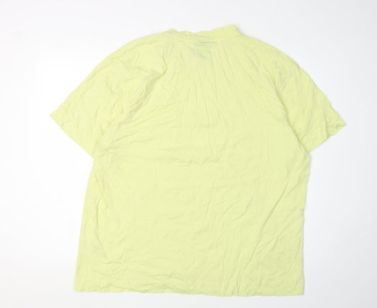 Mens UK Size 2XL COLLUSION Yellow  T-Shirt