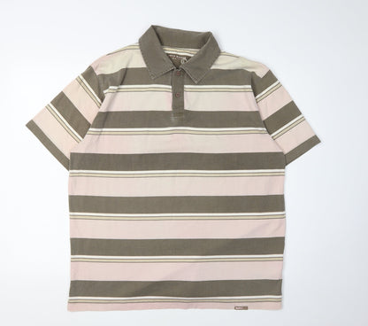 Jeff Banks Men's Multicoloured Striped Polo Shirt