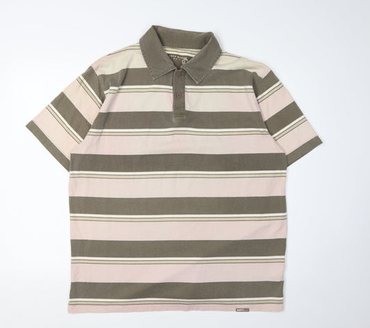 Jeff Banks Men's Multicoloured Striped Polo Shirt