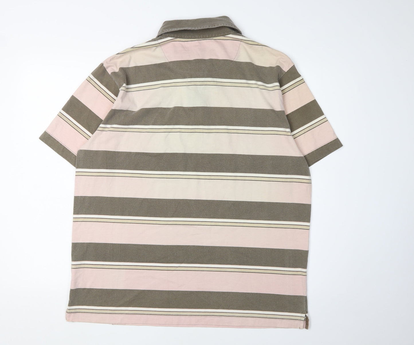 Jeff Banks Men's Multicoloured Striped Polo Shirt