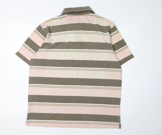 Jeff Banks Men's Multicoloured Striped Polo Shirt
