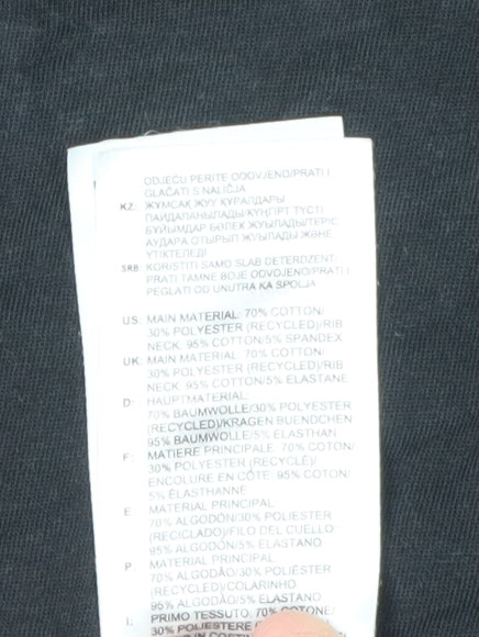 Adidas Men's Black NASA Logo T-Shirt L Crew Neck