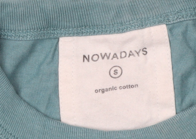 Nowadays Men's Blue Organic Cotton T-Shirt S