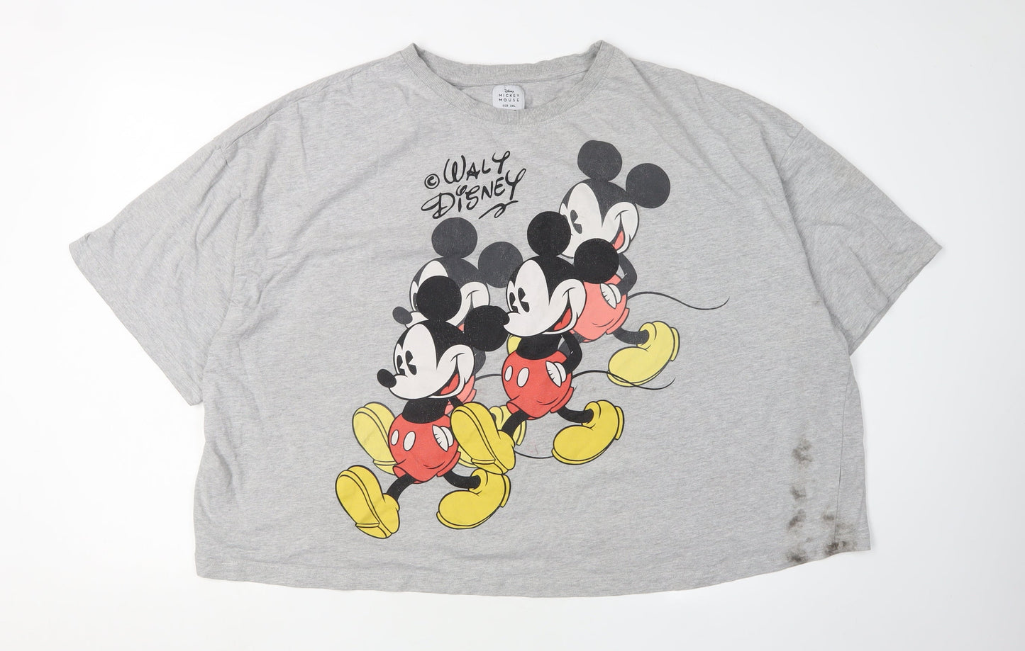Unisex Adults UK Size 2XL Disney Grey Basic T-Shirt