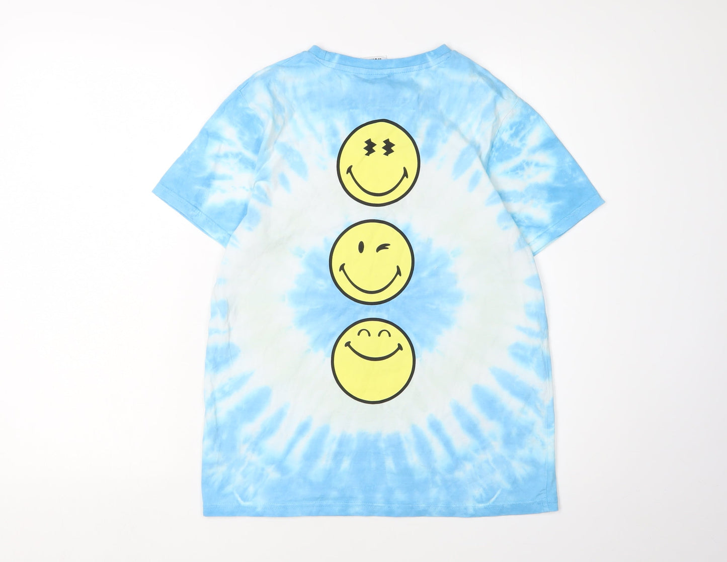Smiley World Boys Blue Tie Dye Graphic T-Shirt 13-14 Years