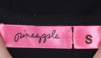 Pineapple Women's Black Cropped Tank Top - Small