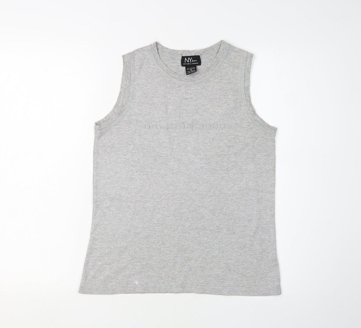 Womens UK Size S New York & Company Grey Basic Tank