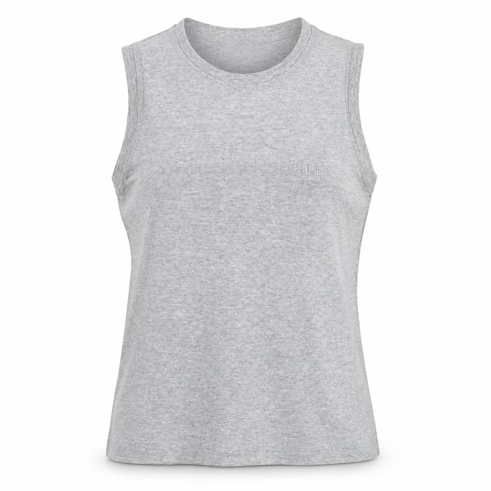 Womens UK Size S New York & Company Grey Basic Tank