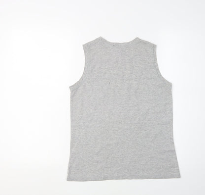 Womens UK Size S New York & Company Grey Basic Tank