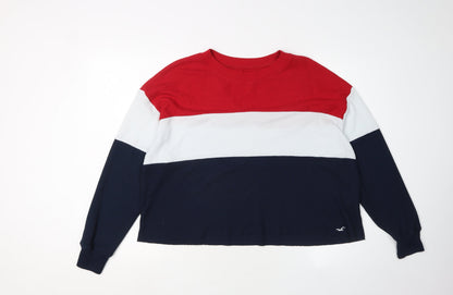 Womens UK Size M Hollister Multicoloured Pullover Jumper