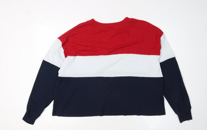 Womens UK Size M Hollister Multicoloured Pullover Jumper