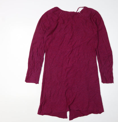 Milette Stuff Women's Red Cardigan Size 10 Buttoned Knitwear