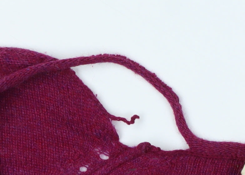 Milette Stuff Women's Red Cardigan Size 10 Buttoned Knitwear