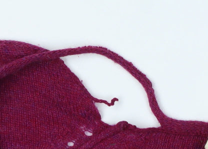 Milette Stuff Women's Red Cardigan Size 10 Buttoned Knitwear