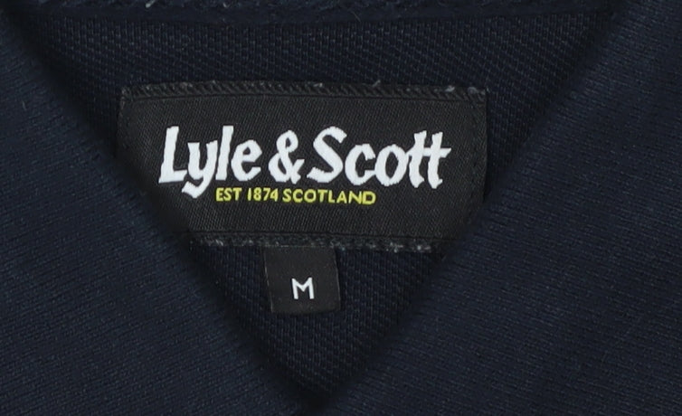 Lyle & Scott Men's Black Polo, Size M, Casual Wear