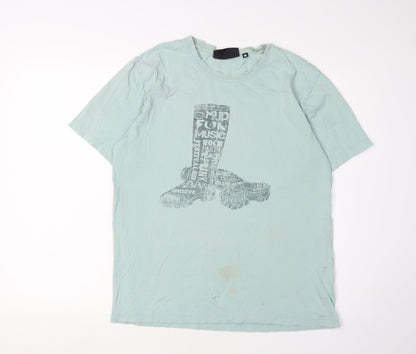 Peter Storm Men’s Blue Graphic Print T-Shirt Medium