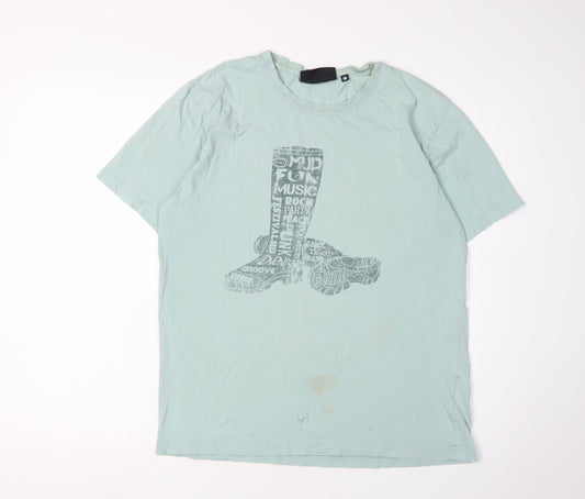 Peter Storm Men’s Blue Graphic Print T-Shirt Medium