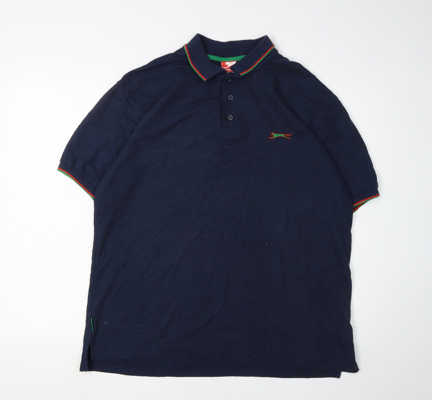 Slazenger Men's Blue XL Polo Shirt with Logo