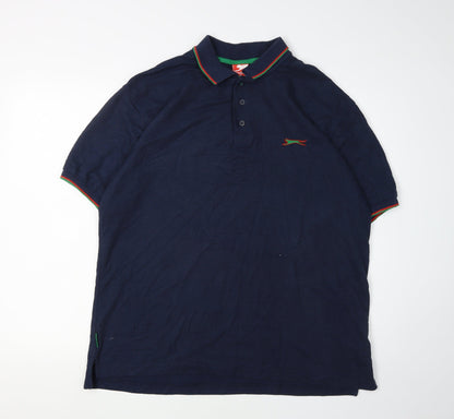 Slazenger Men's Blue XL Polo Shirt with Logo